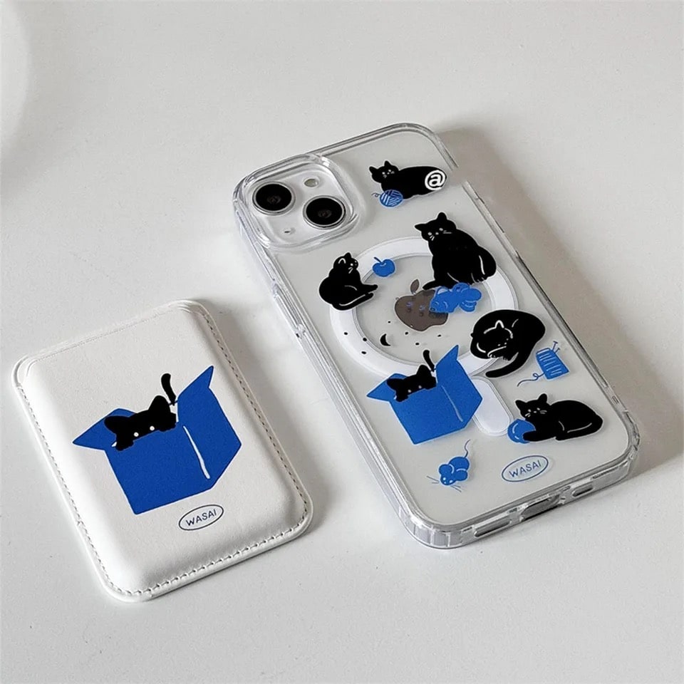 Y2K Cat iPhone Case + Wallet
