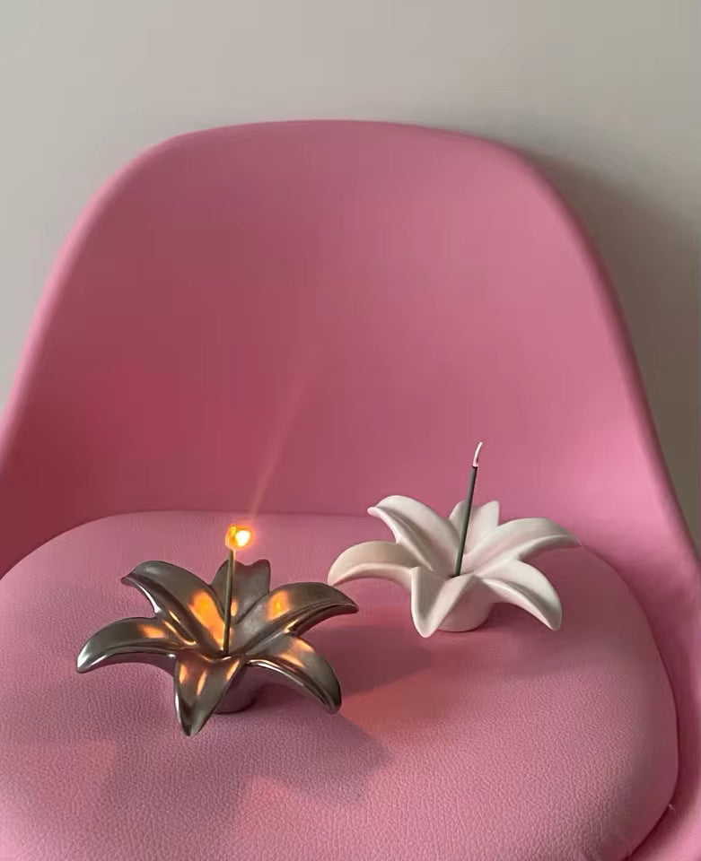 Flower Ceramic Incense Holder