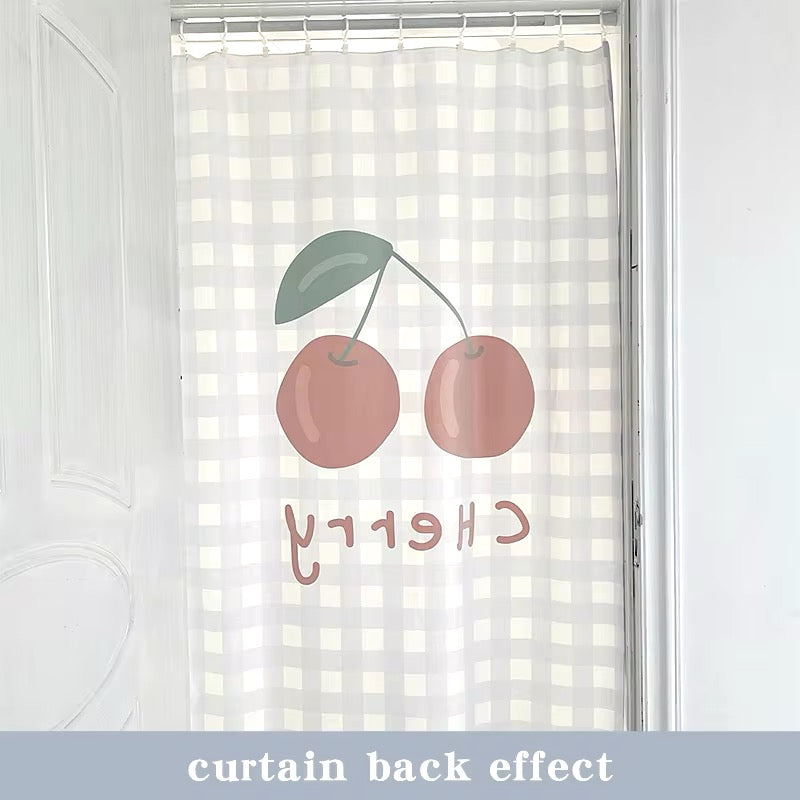 Pastel Half Curtains for Bedroom