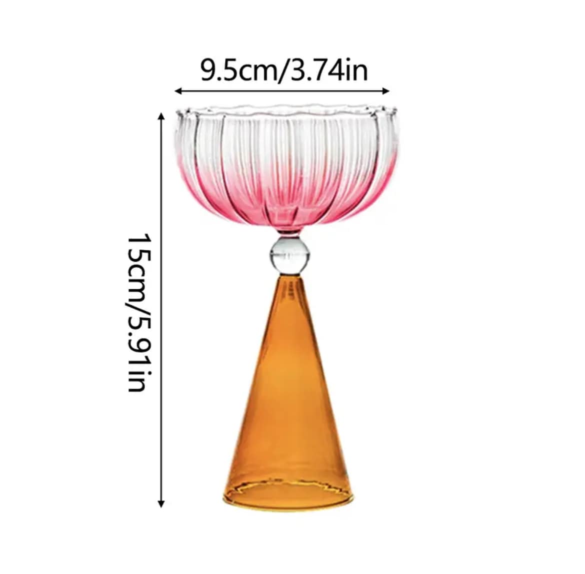 Colorful Cocktail Glass