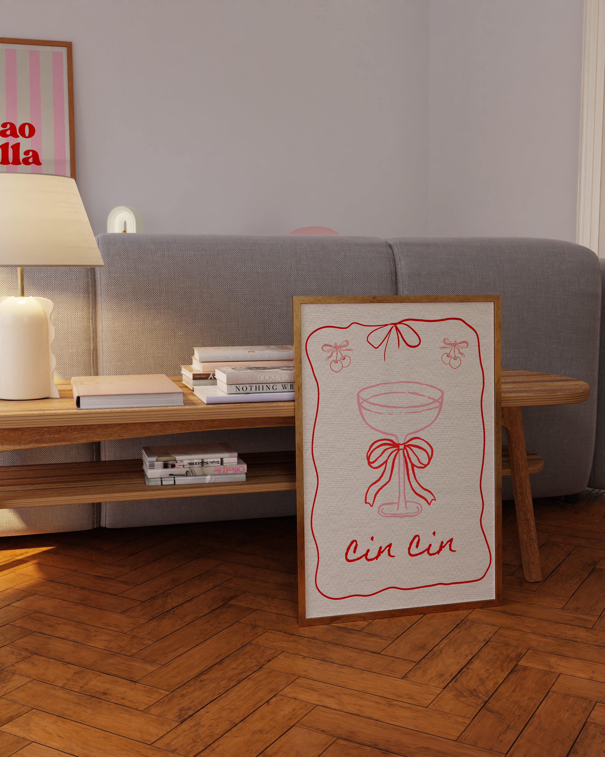 Cin Cin Wine Poster Set