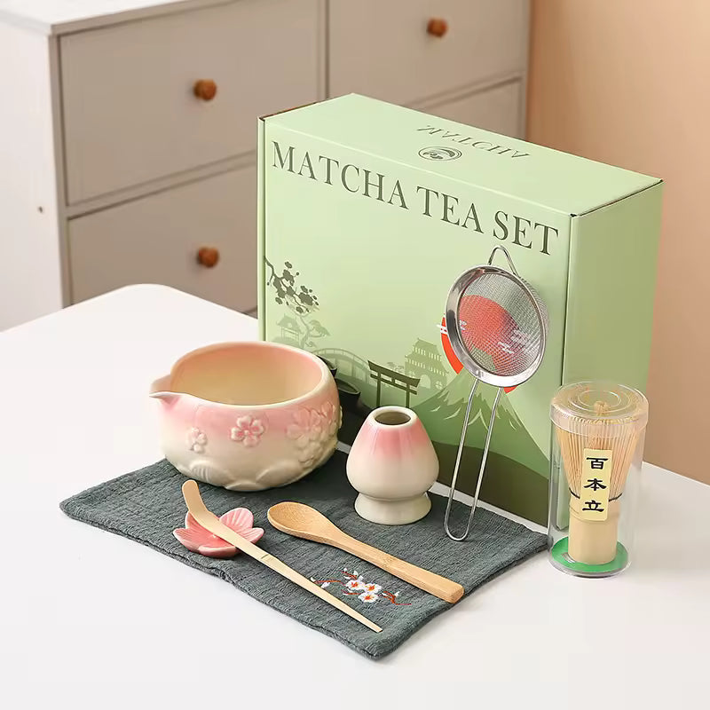 Cherry Blossom Matcha Tea Set