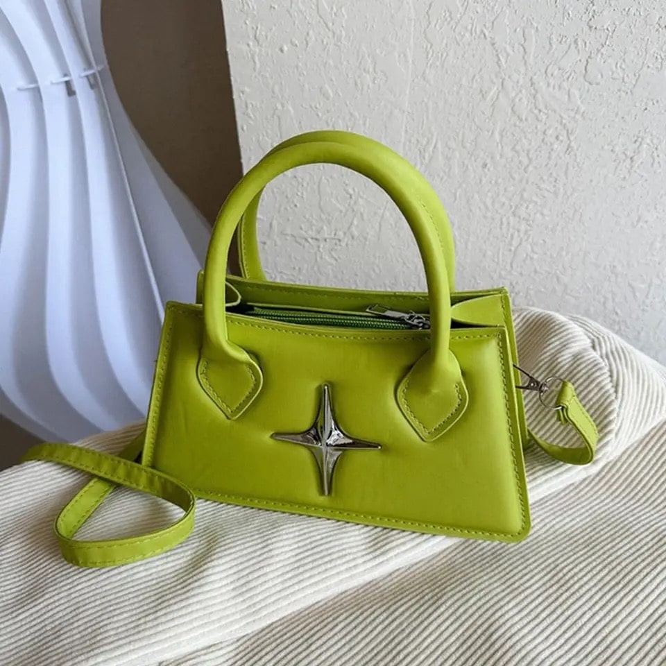 Black Mini Leather Y2k Bag