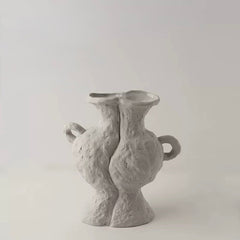 Japandi Minimalist Ceramic White Vase