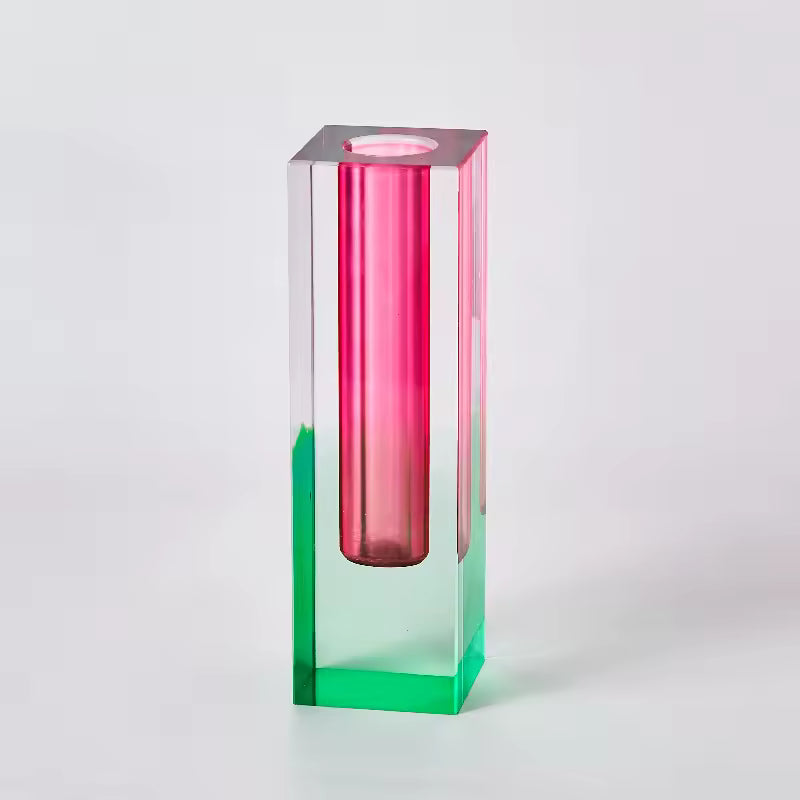 Modern Rainbow Acrylic Bud Vase