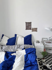 Minimalist Navy Duvet Cover Set
