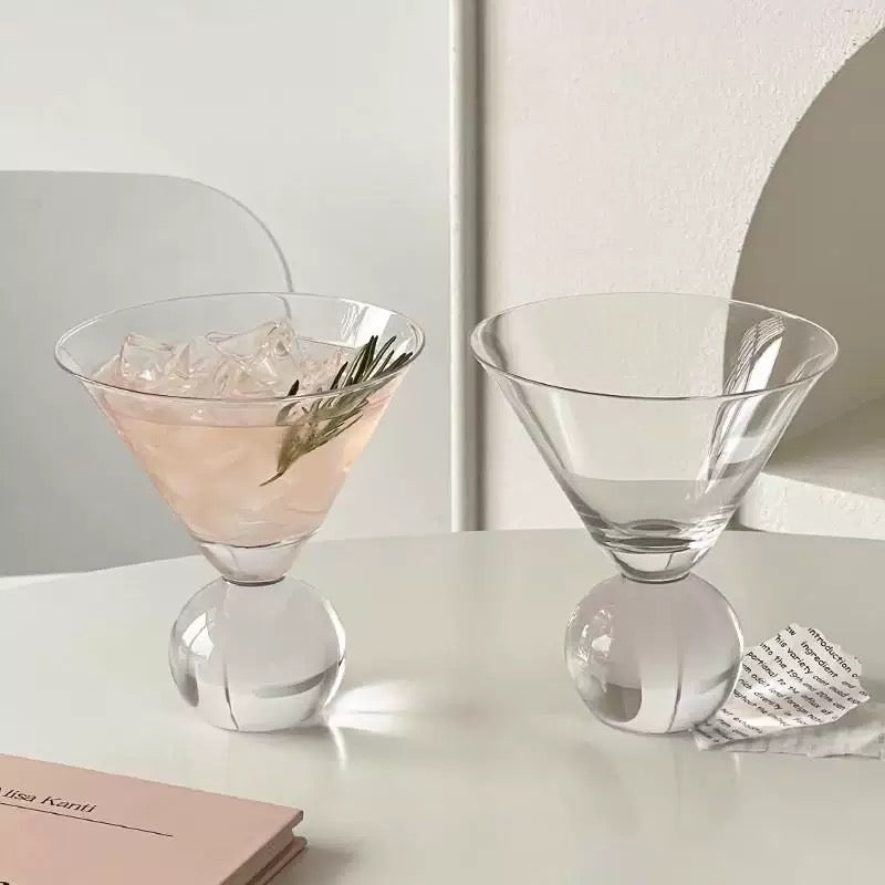 Vintage Short Stem Martini Glass
