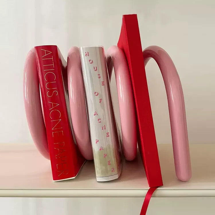 Modern Spring Metal Book Rack
