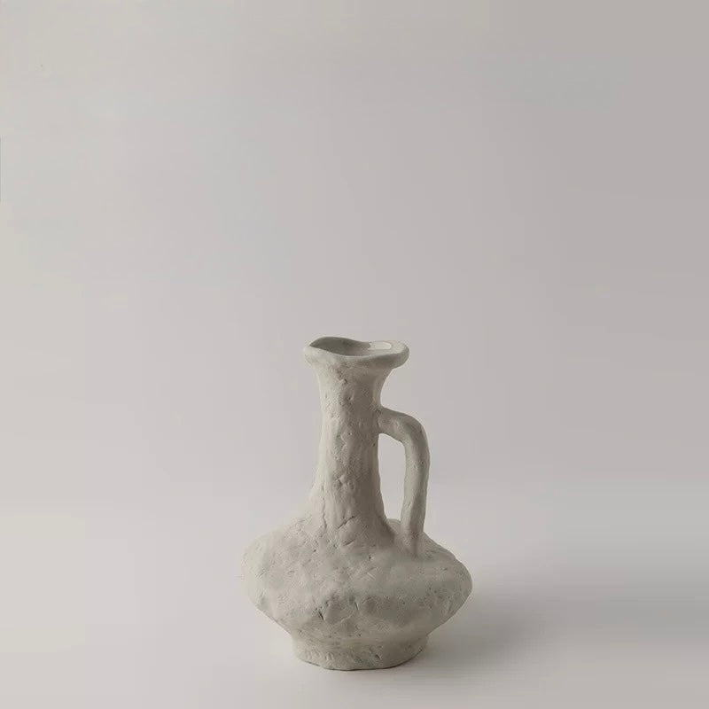 Japandi Minimalist Ceramic White Vase
