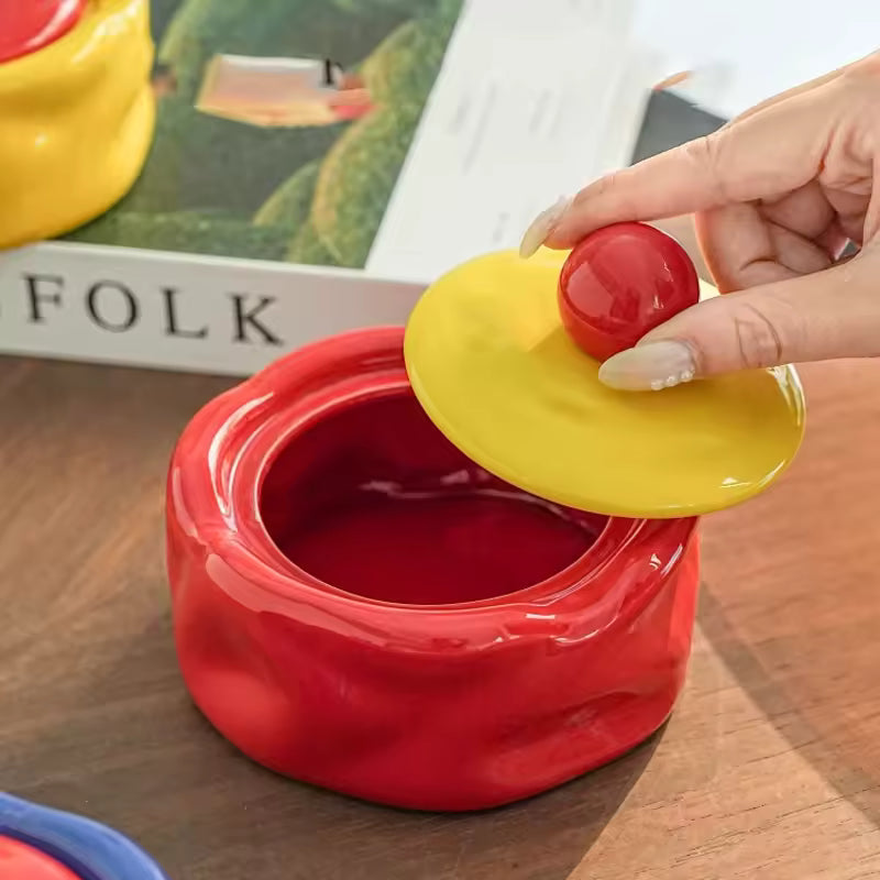 Colorful Funky Ceramic Ashtray