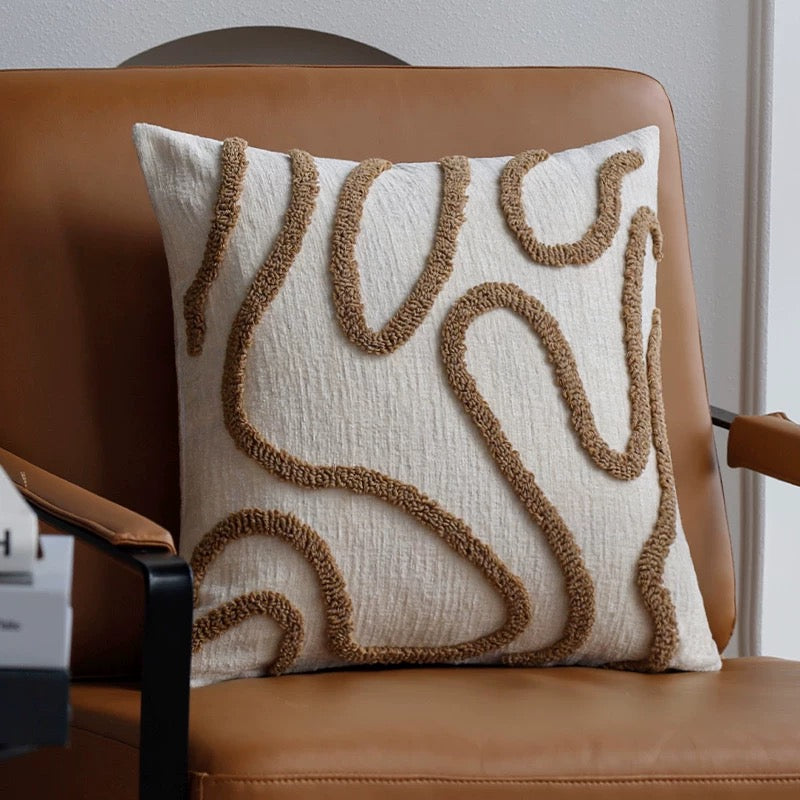 Abstract Line Pillow Cover
