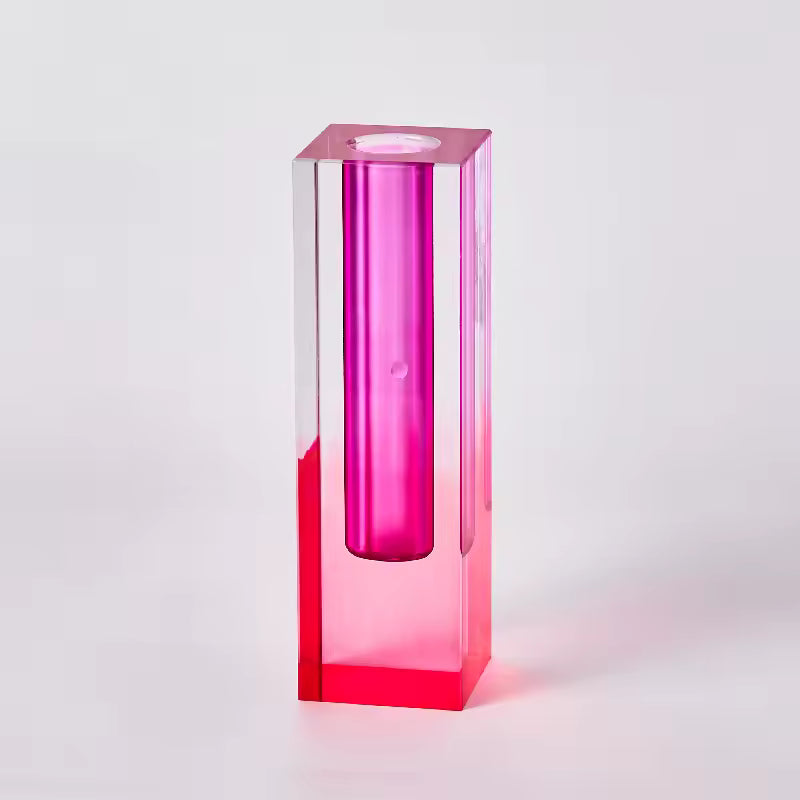 Modern Rainbow Acrylic Bud Vase