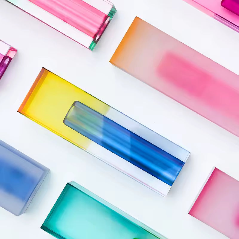 Modern Rainbow Acrylic Bud Vase