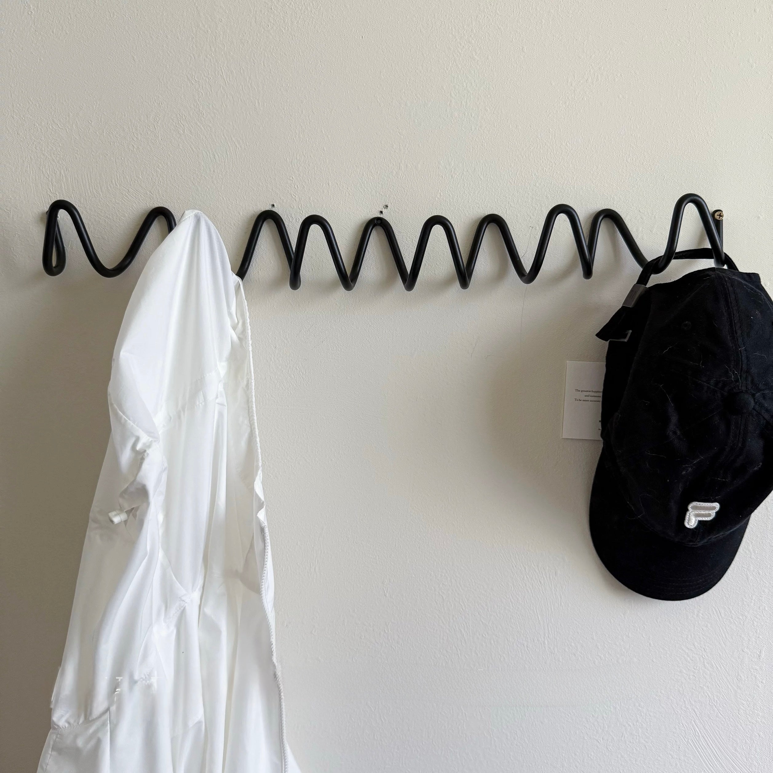 Modern Metal Wavy Wall Hook Rack
