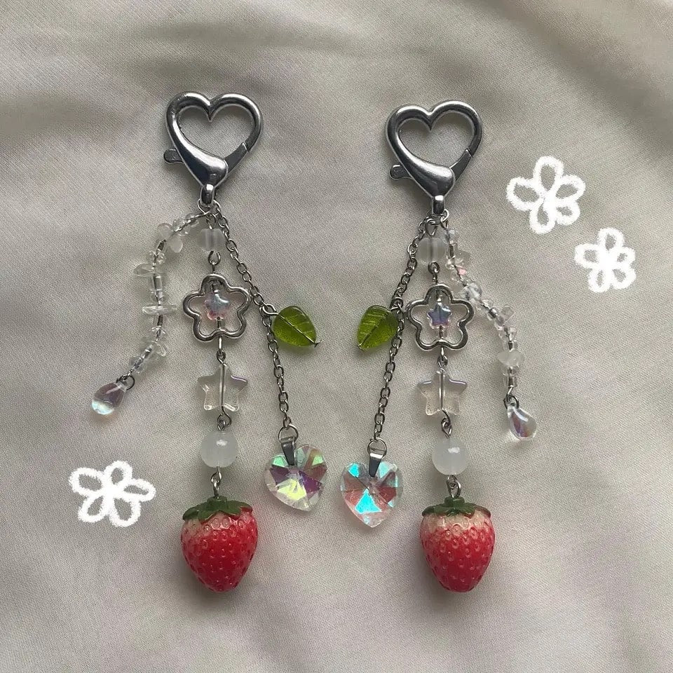 Strawberry Keychain & Phone Chain