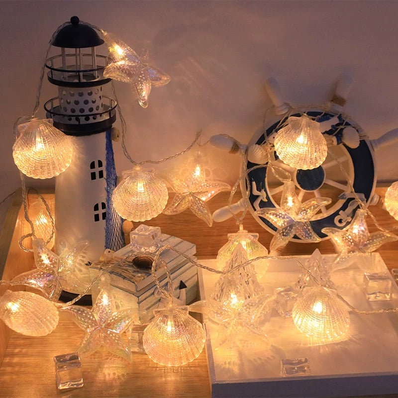 Seashell & Starfish LED String Lights