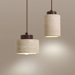 Japandi Textured Pendant Light