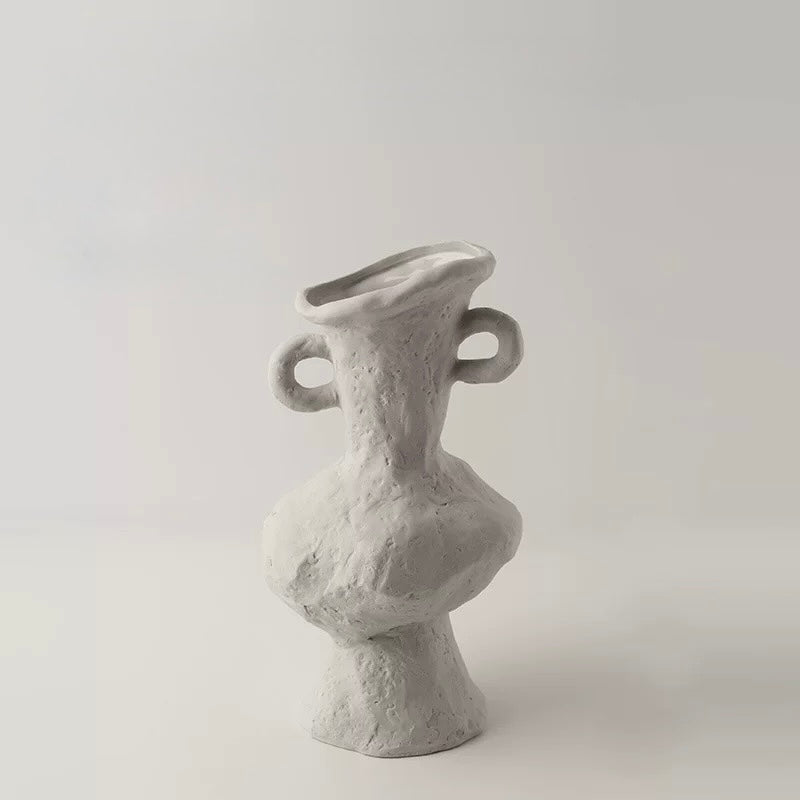 Japandi Minimalist Ceramic White Vase