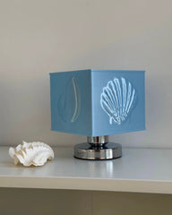 Mermaidcore Blue Seashell Lamp