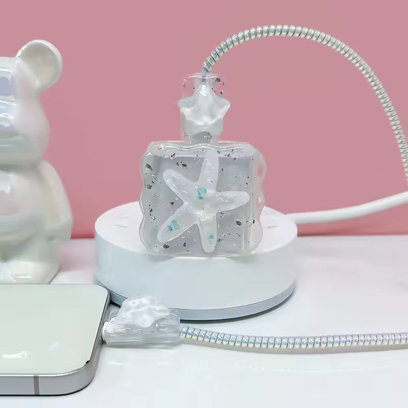 Starfish Crystal USB Cable Protector