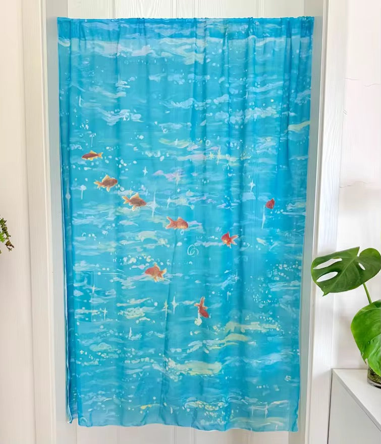 Goldfish Ocean Sheer Curtain