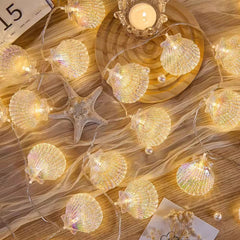 Seashell & Starfish LED String Lights