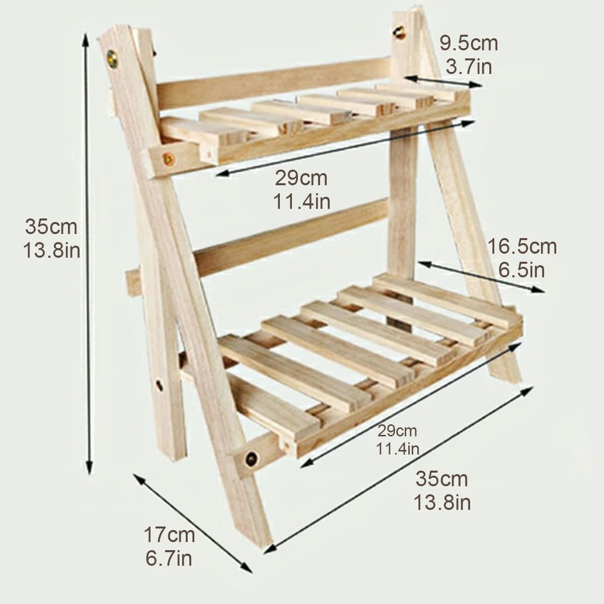 Wooden Desktop Storage Rack