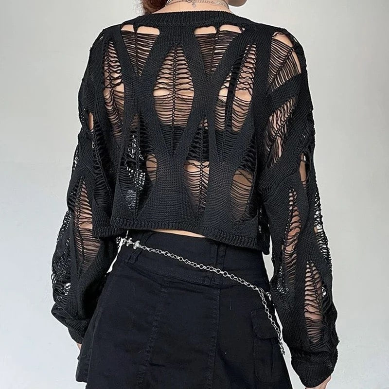 Gothic Black Sweater