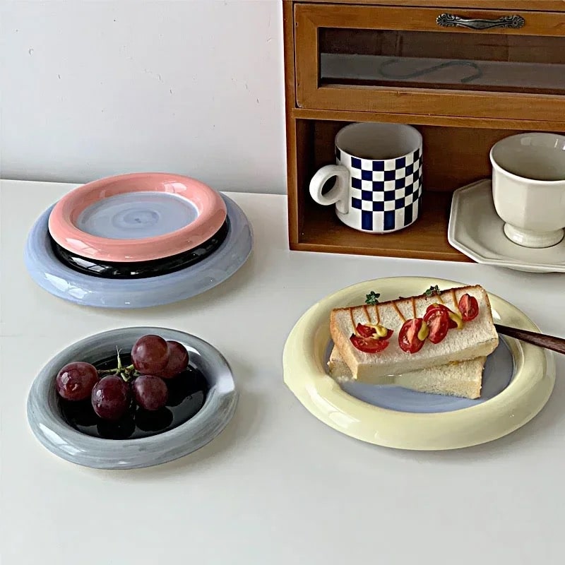Pastel Little Flower Dish Plate