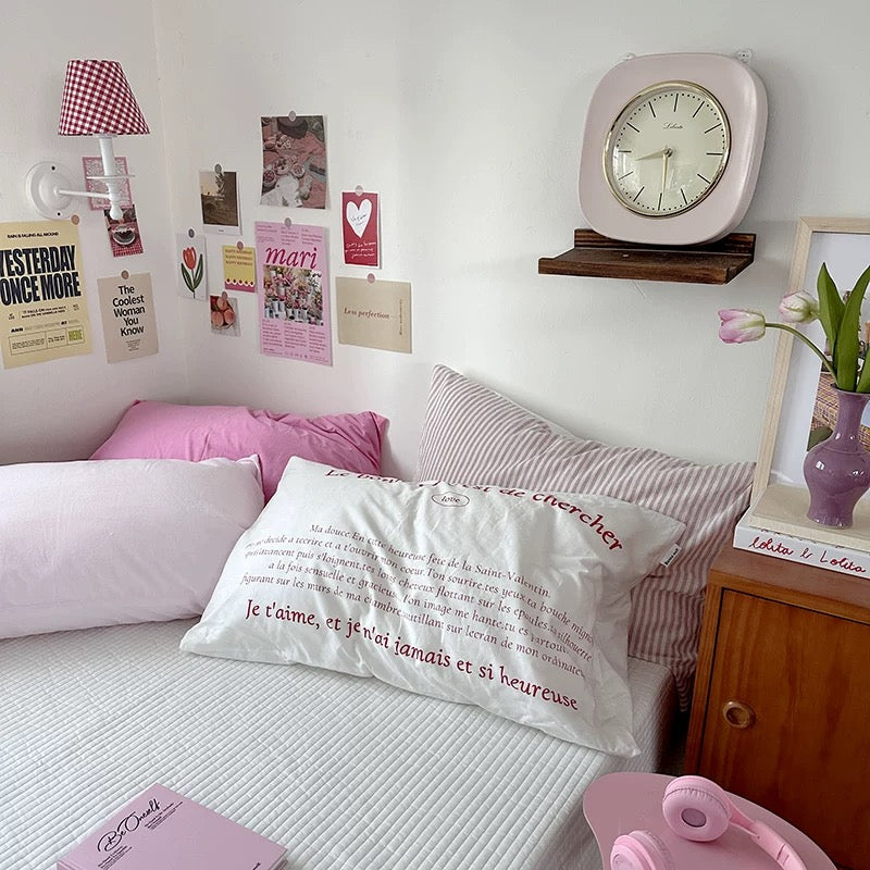 Pastel Aesthetic Cotton Pillowcase