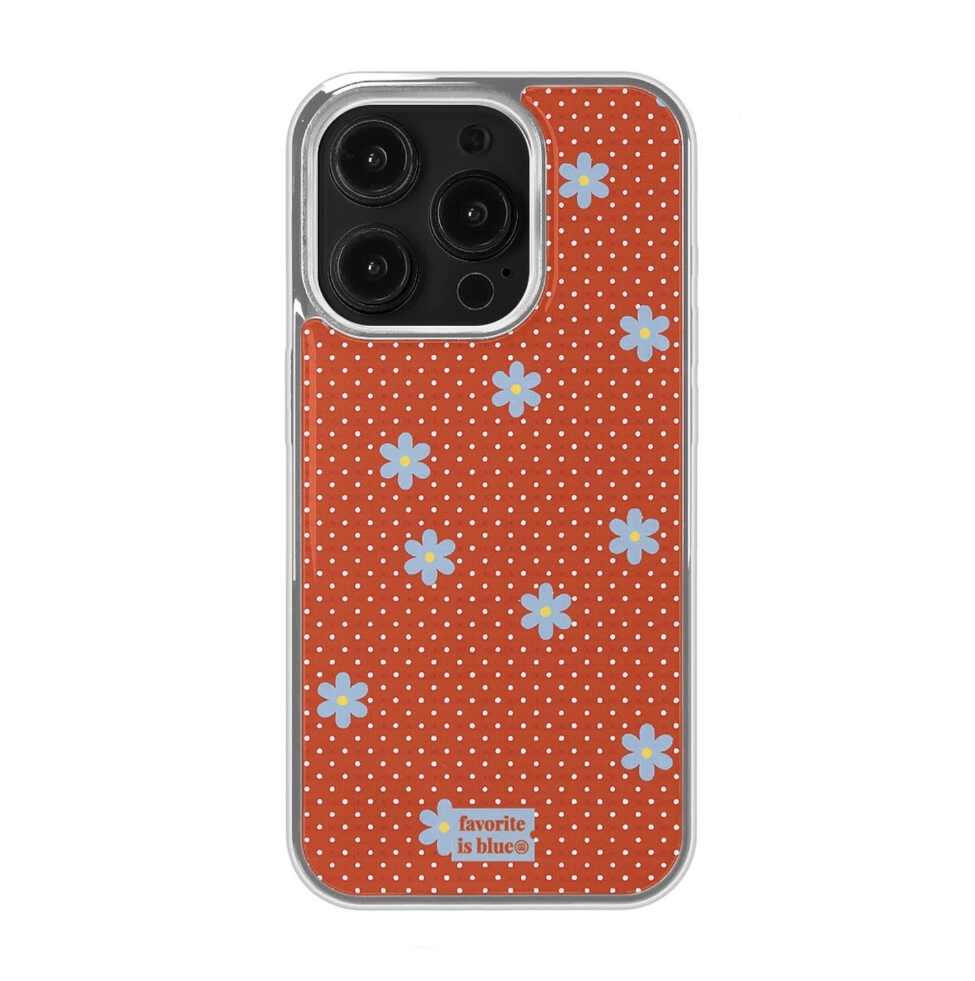 Red Daisy Polka Dot iPhone Case
