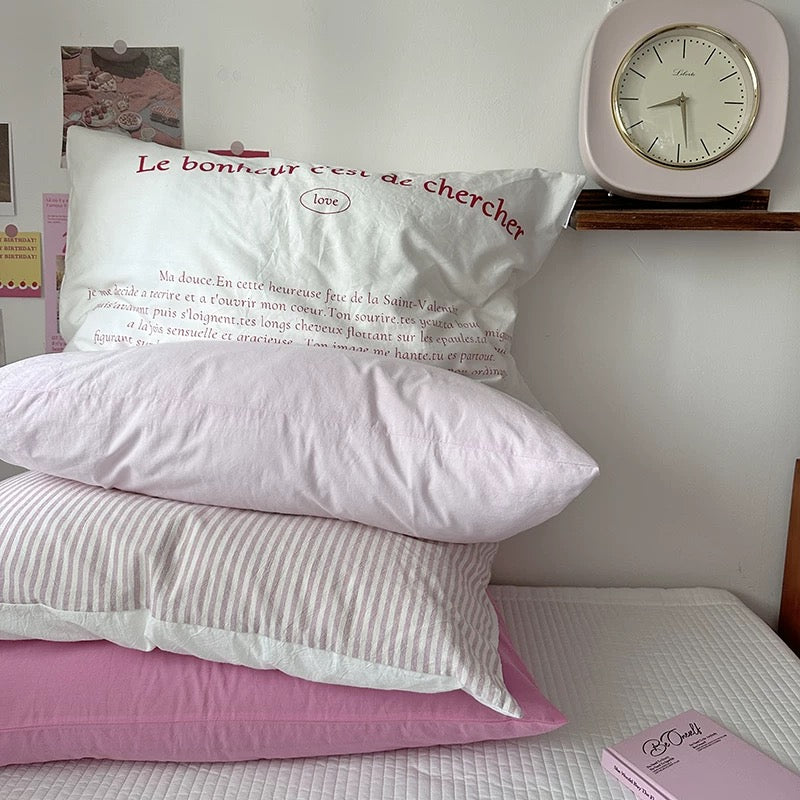 Pastel Aesthetic Cotton Pillowcase