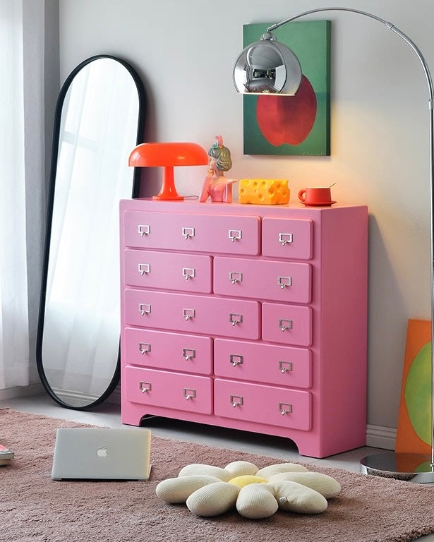 Aesthetic Pink Storage Cabinet
