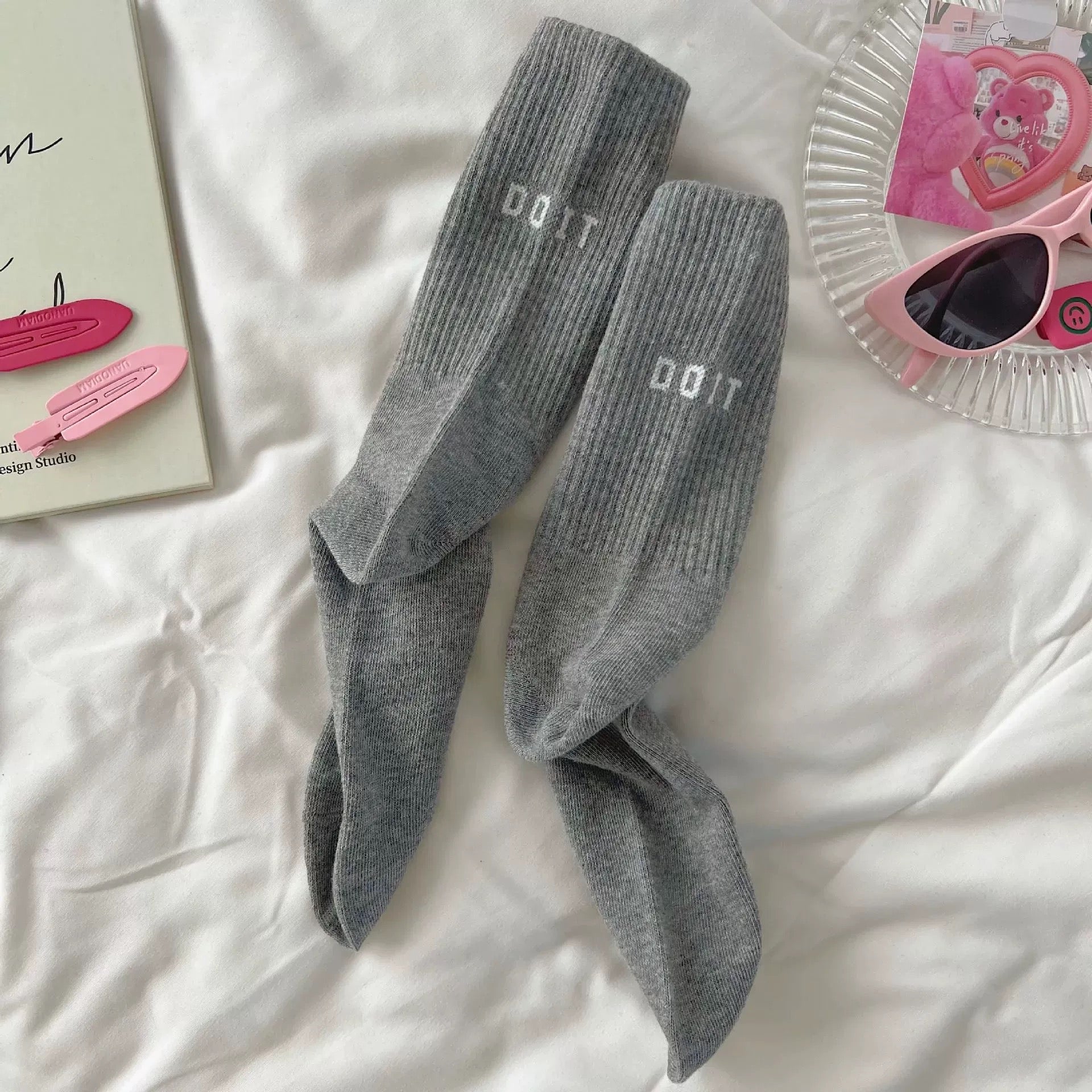 Y2k Pink Socks