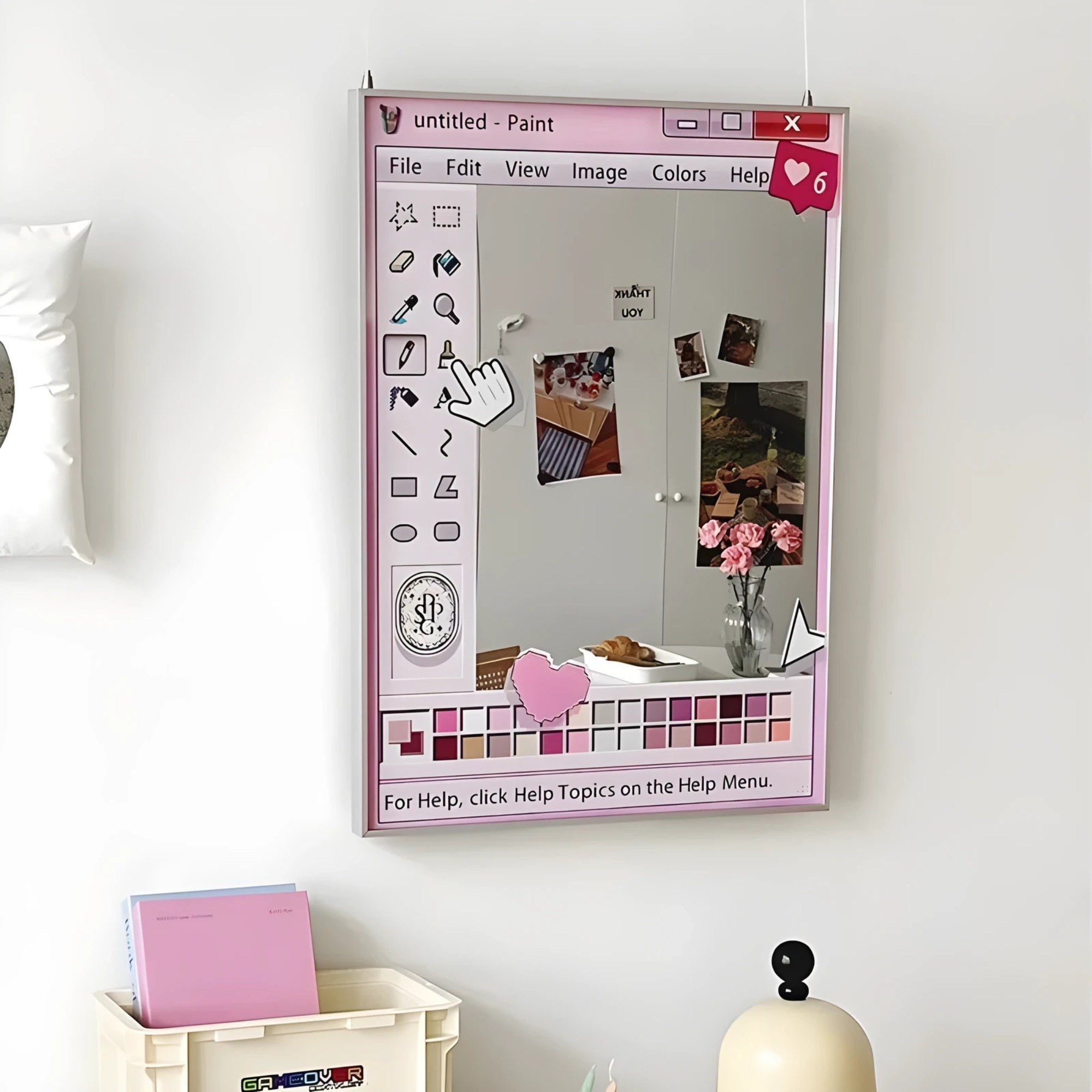 Retro Nostalgia Wall Mirror