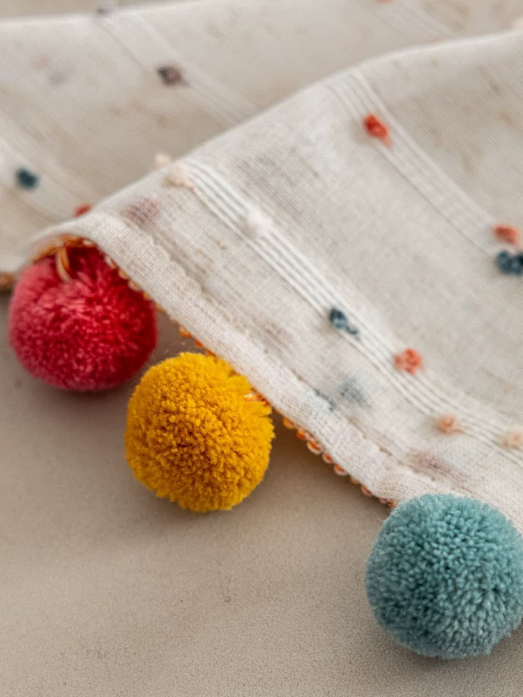 Boho Pom Pom Curtains