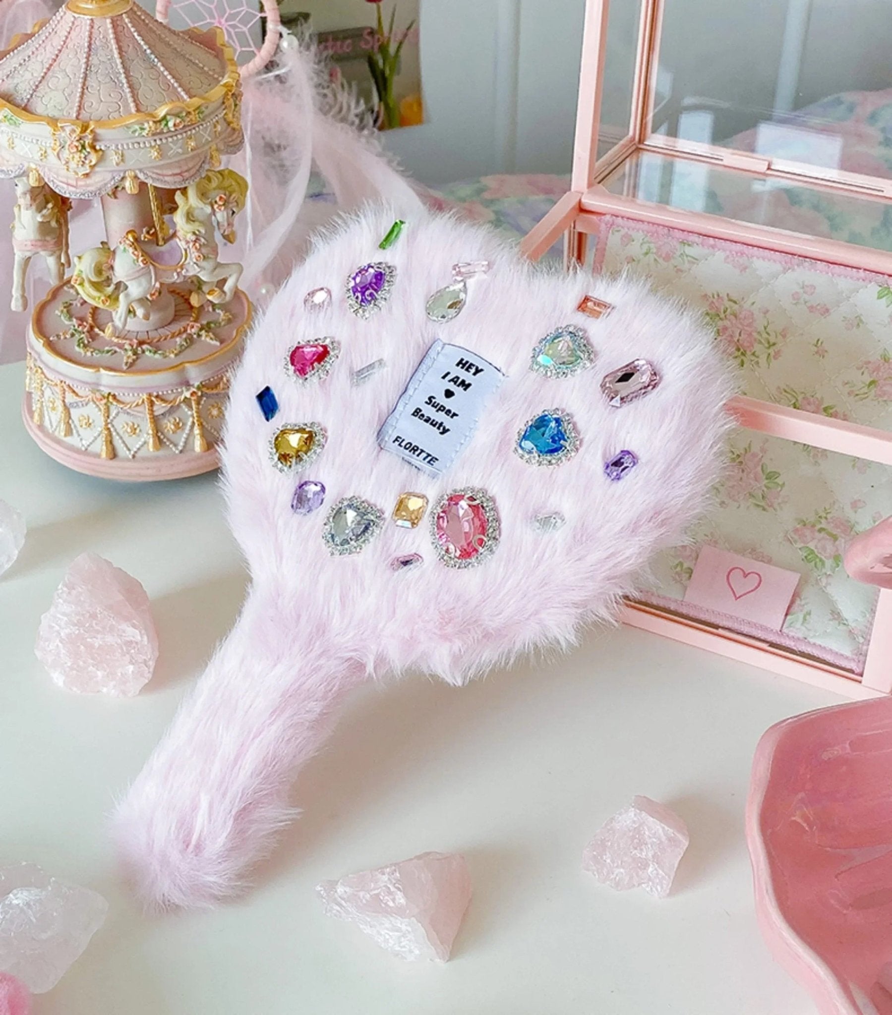Plush Love Handle Mirror