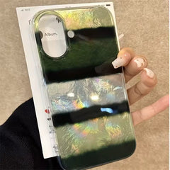 Retro Green Stripe iPhone Case