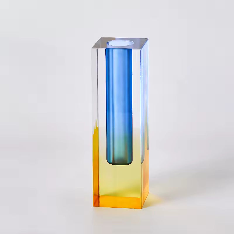 Modern Rainbow Acrylic Bud Vase