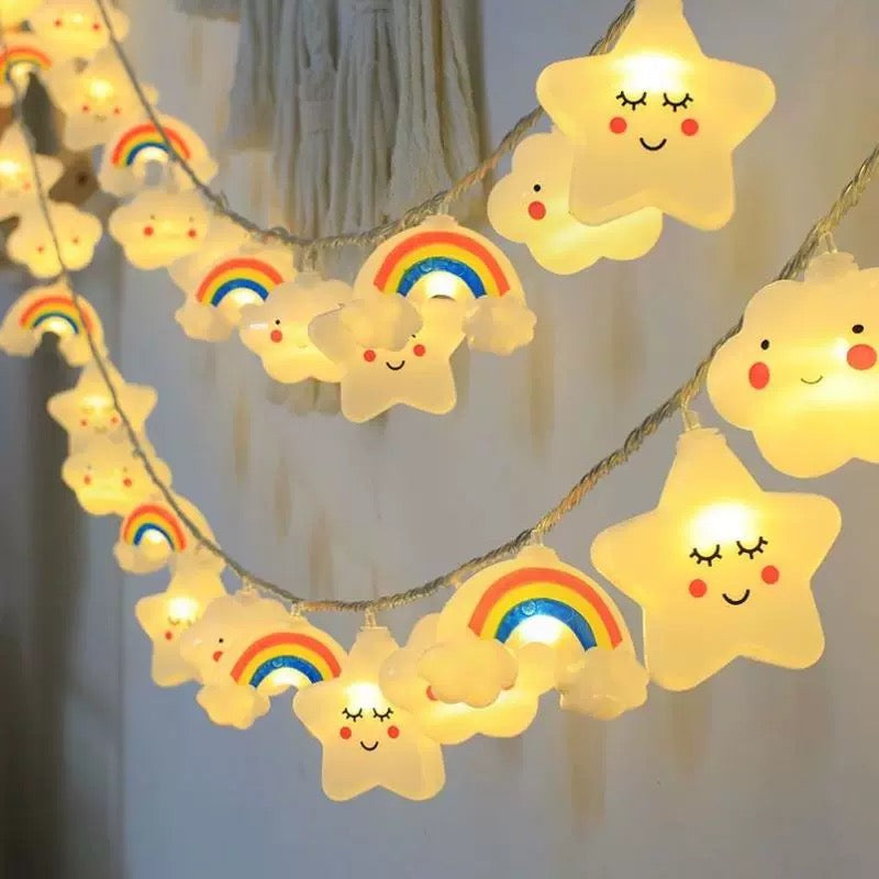 Rainbow Star LED String Lights