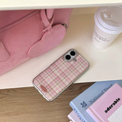 Retro Korean Plaid iPhone Case