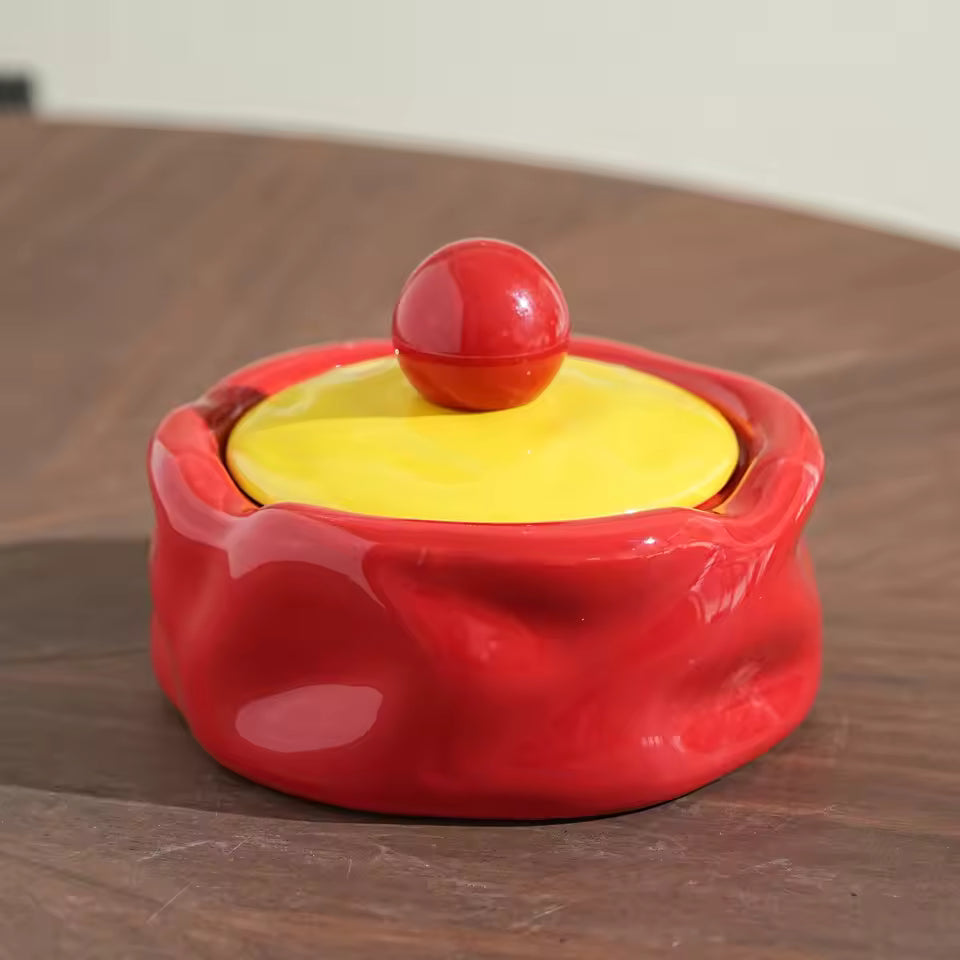 Colorful Funky Ceramic Ashtray