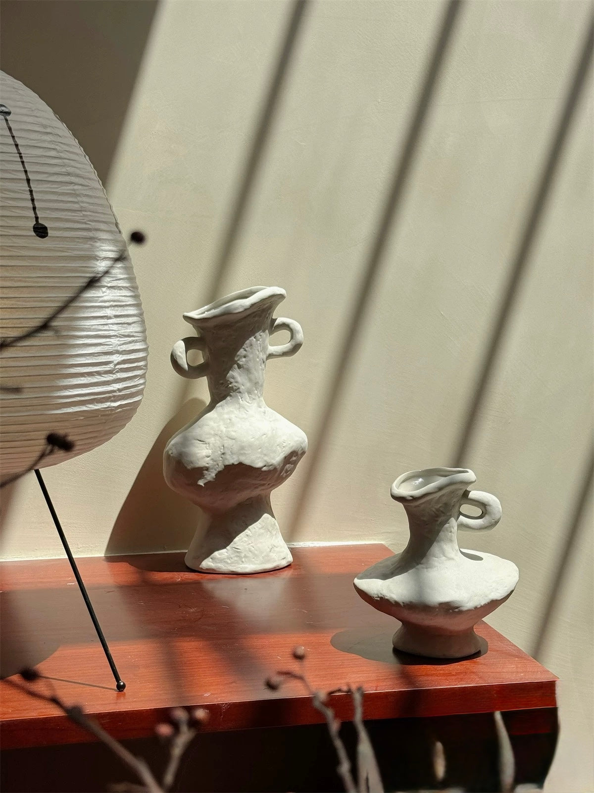 Japandi Minimalist Ceramic White Vase