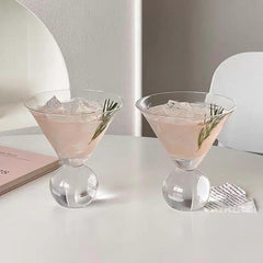 Vintage Short Stem Martini Glass