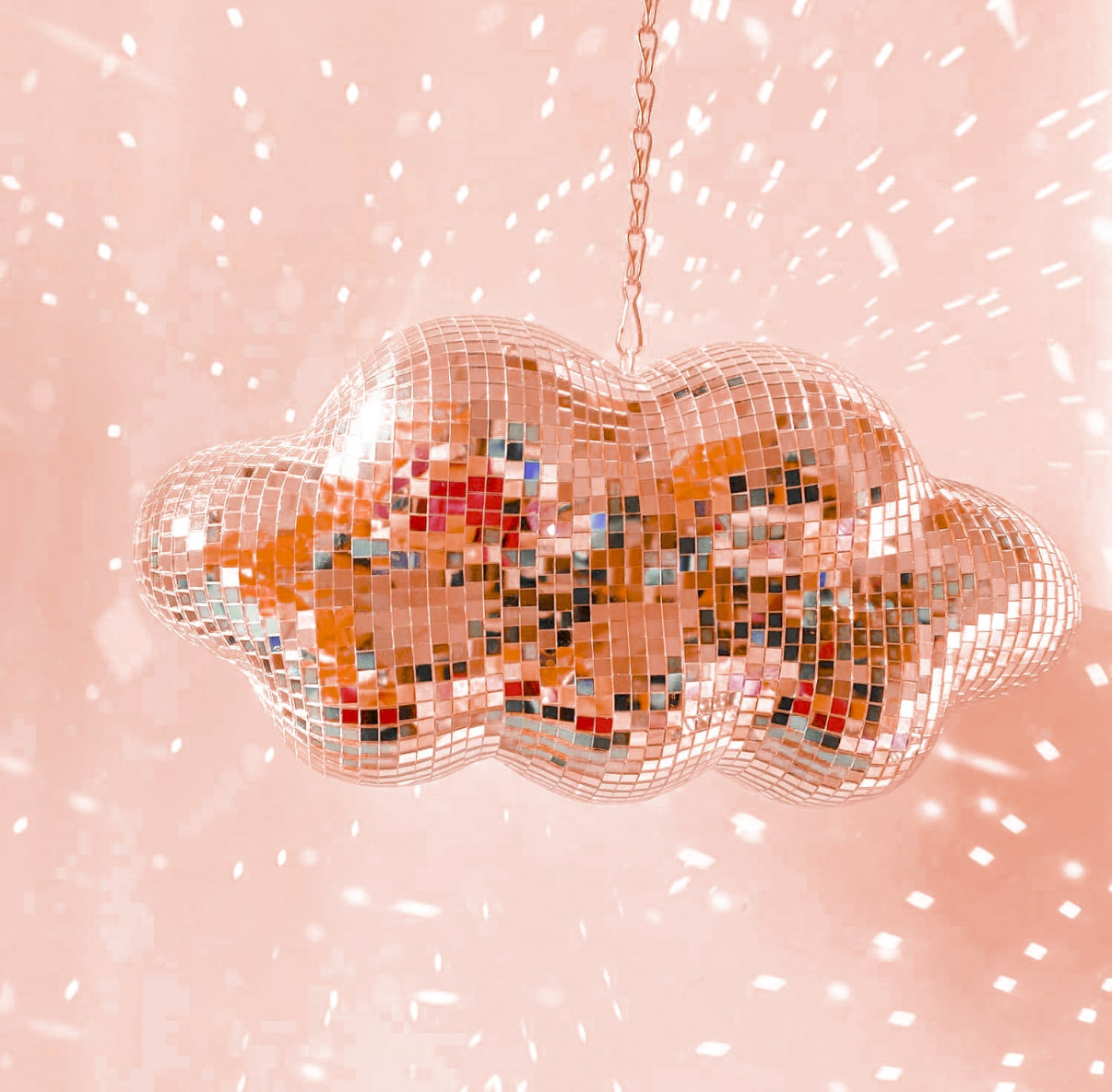 Pink Cloud Disco Ball