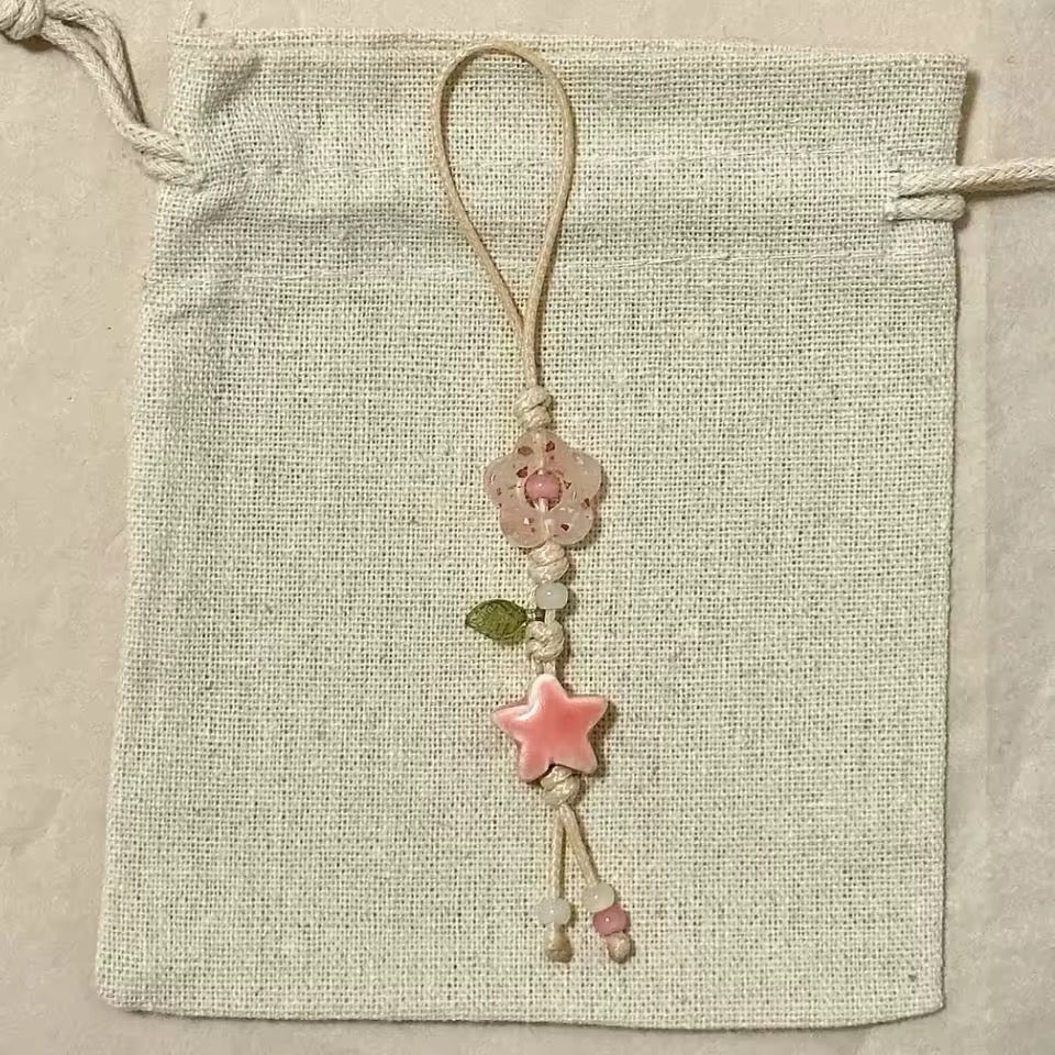 Cute Star & Flower Phone Charm Strap