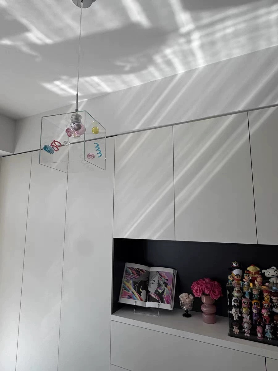 Modern Square Glass Pendant Light