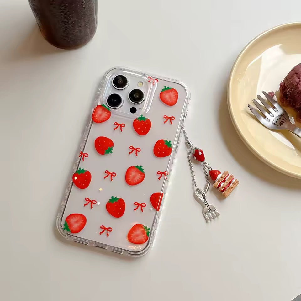 Strawberry Bow iPhone Case