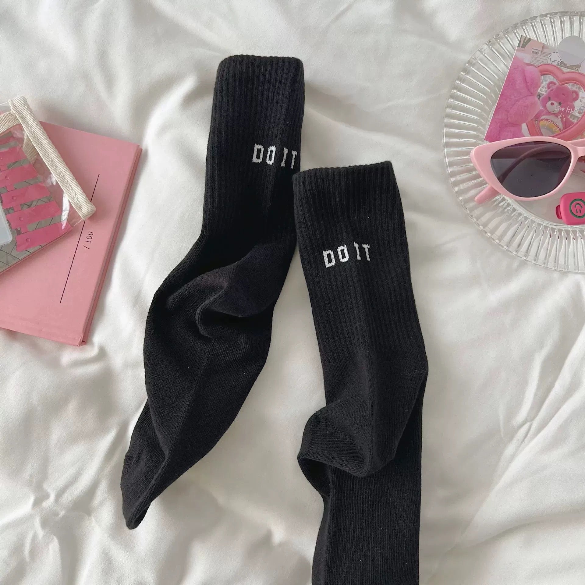 Y2k Pink Socks