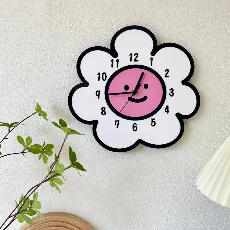Sunflower Cartoon Clock